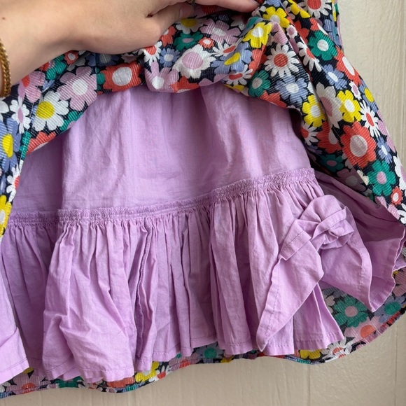 J. Crew Crewcuts Girls' Smocked-Waist Dress in Shimmer Floral - Picture 11 of 14